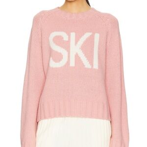 lovers and friends pink ski sweater